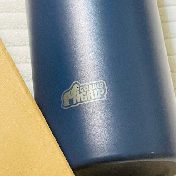 Gorilla Grip Insulated Stainless Steel Water Bottle with Straw, 40 oz-NEW - Picture 3 of 4